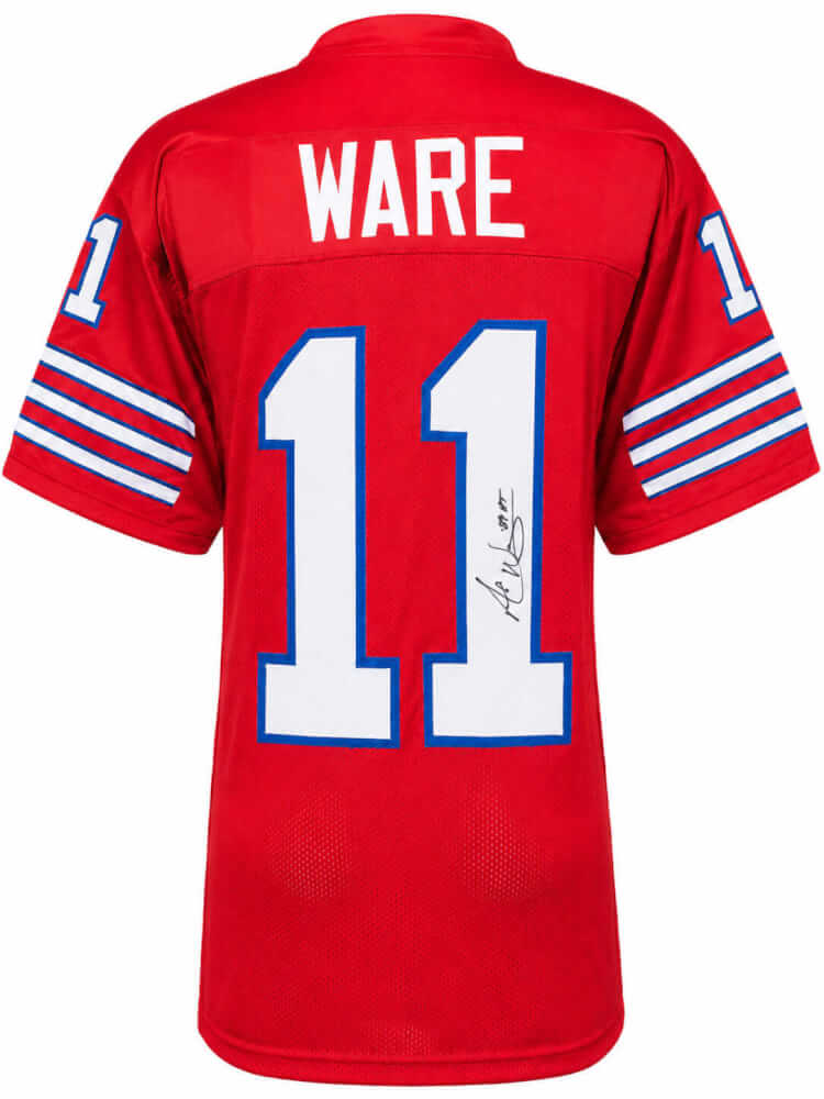 Andre Ware Signed Red Custom College Football Jersey w/89'HT