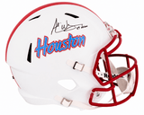 Andre Ware Signed Houston Cougars Throwback Riddell Full Size Speed Replica Helmet w/89 Heisman