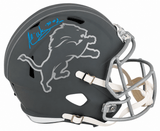 Andre Ware Signed Detroit Lions SLATE Riddell Full Size Speed Replica Helmet w/90 #1 Pick