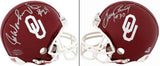 Joe Washington & Greg Pruitt Signed Oklahoma Sooners Riddell (VSR4) Mini Helmet