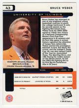 Bruce Weber Signed Illinois 2005 Press Pass Basketball Trading Card #43