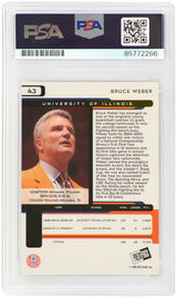 Bruce Weber Signed Illinois 2005 Press Pass Basketball Trading Card #43 - (PSA Encapsulated)