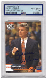 Bruce Weber Signed Illinois 2005 Press Pass Basketball Trading Card #43 - (PSA Encapsulated)