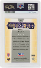 Bruce Weber Signed Illinois 2011 Upper Deck World of Sports Basketball Trading Card #86 - (PSA Encapsulated)