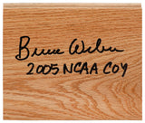 Bruce Weber Signed 5x6 Wood Floor Piece w/2005 NCAA COY