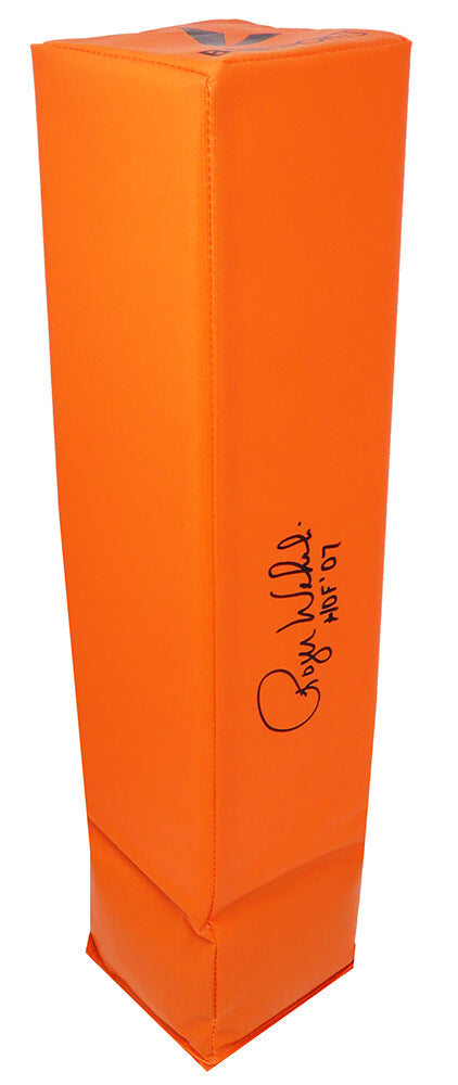 Roger Wehrli Signed Orange Endzone Pylon w/HOF'07