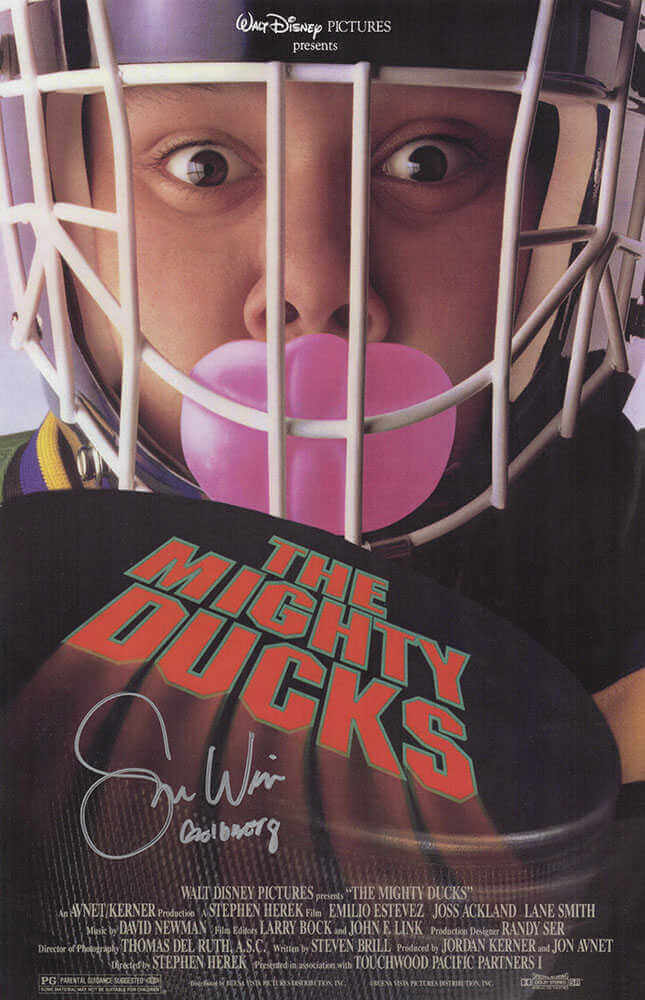 Shaun Weiss Signed The Mighty Ducks (Goldberg Image) 11x17 Movie Poster w/Goldberg