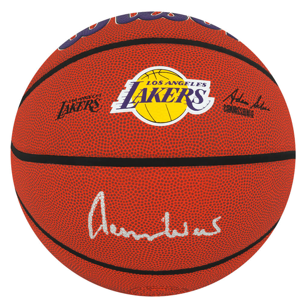 Jerry West Signed Wilson Los Angeles Lakers Logo NBA Basketball