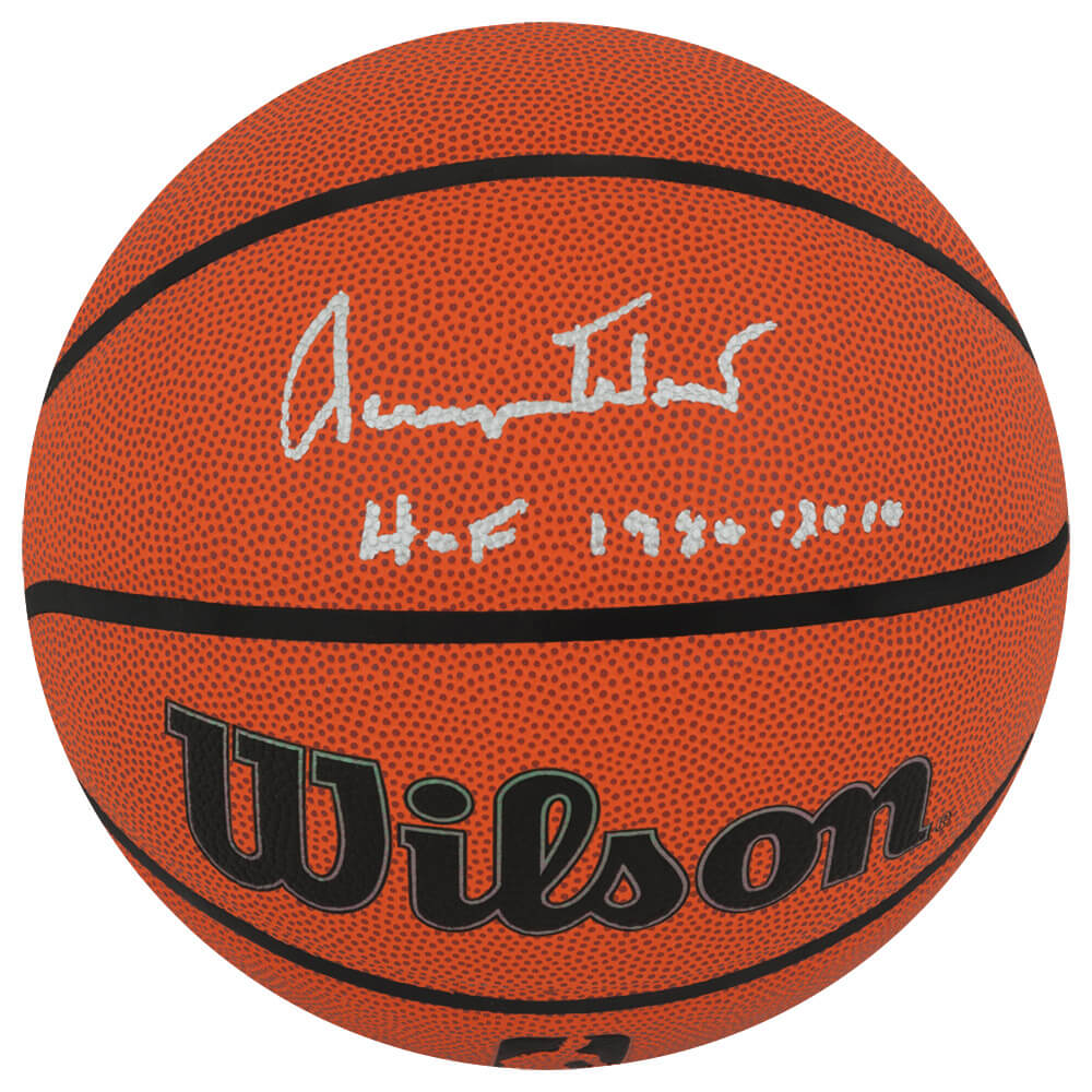 Jerry West Signed Wilson Indoor/Outdoor NBA Basketball w/HOF 1980, 2010