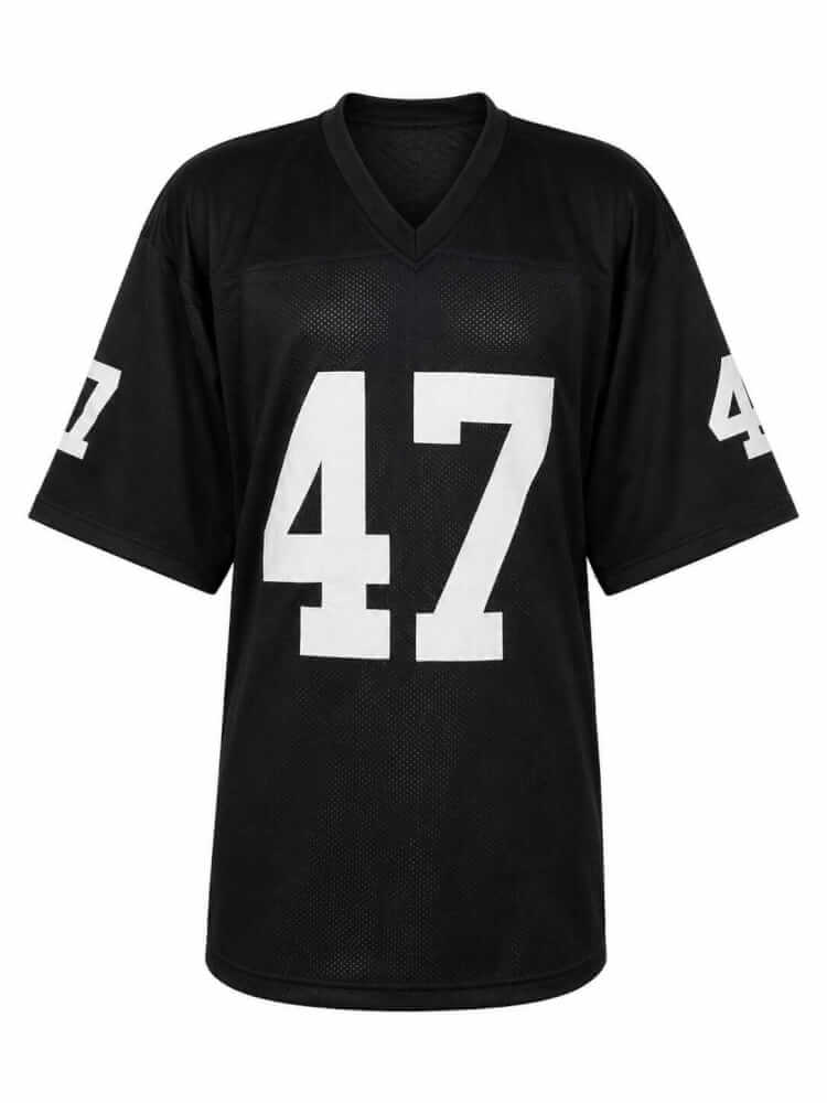Tyrone Wheatley Signed Black Custom Football Jersey