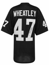 Tyrone Wheatley Signed Black Custom Football Jersey