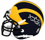 Tyrone Wheatley Signed Michigan Wolverines Schutt Mini Helmet