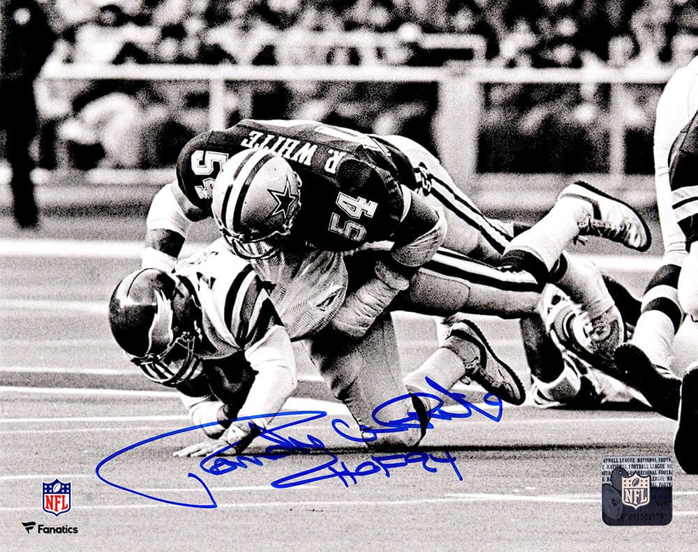 Randy White Signed Dallas Cowboys Sack B&W 8x10 Photo w/HOF'94