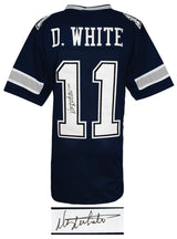 Danny White Signed Navy Custom Football Jersey
