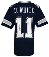 Danny White Signed Navy Custom Football Jersey