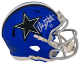 Danny White Signed Dallas Cowboys FLASH Riddell Speed Mini Helmet