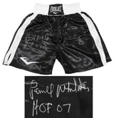 Pernell Whitaker Signed Everlast Black Boxing Trunks w/HOF'07