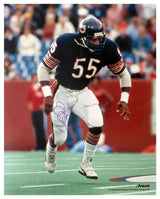Otis Wilson Signed Chicago Bears Navy Jersey Action 16x20 Photo