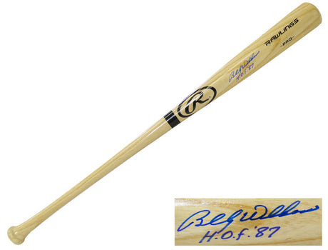 Billy Williams Signed Rawlings Pro Blonde Baseball Bat w/HOF'87