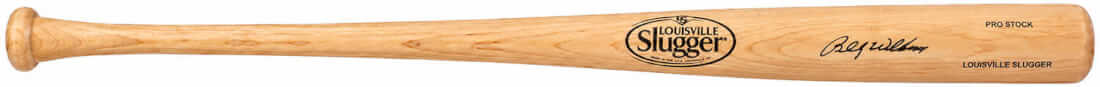 Billy Williams Signed Louisville Slugger Pro Stock Blonde Baseball Bat - (In Black)