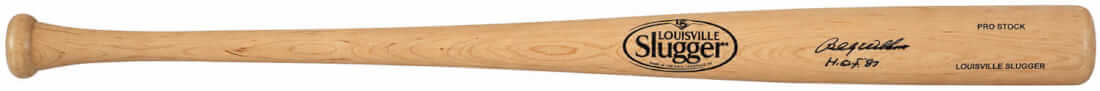 Billy Williams Signed Louisville Slugger Pro Stock Blonde Baseball Bat w/HOF'87 - (In Black)