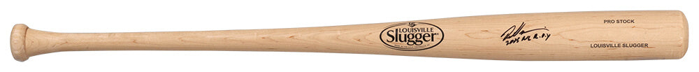 Dontrelle Willis Signed Louisville Slugger Pro Stock Blonde Baseball Bat w/2003 NL ROY