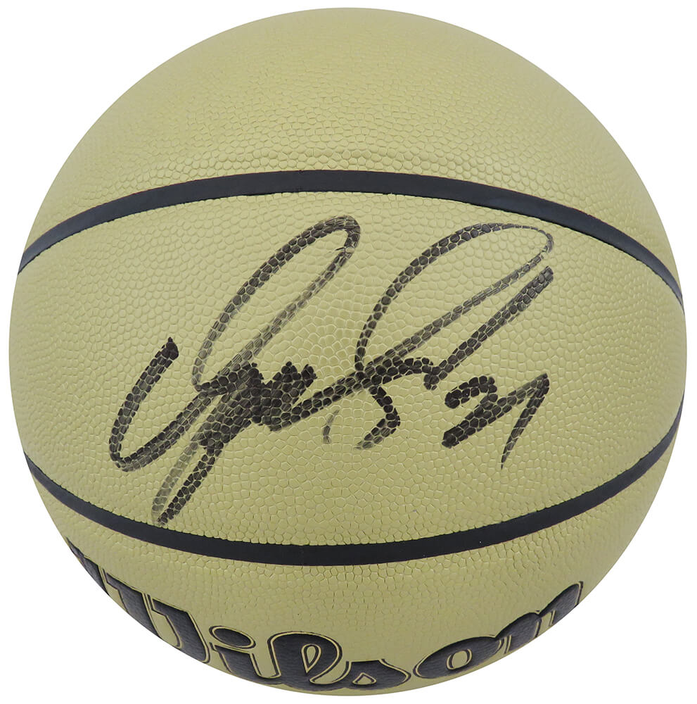 Dominique Wilkins Signed Wilson Gold NBA Basketball