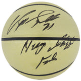 Dominique Wilkins Signed Wilson Gold NBA Basketball w/Human Highlight Film