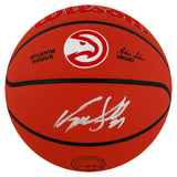 Dominique Wilkins Signed Wilson Hawks Team Logo NBA Basketball