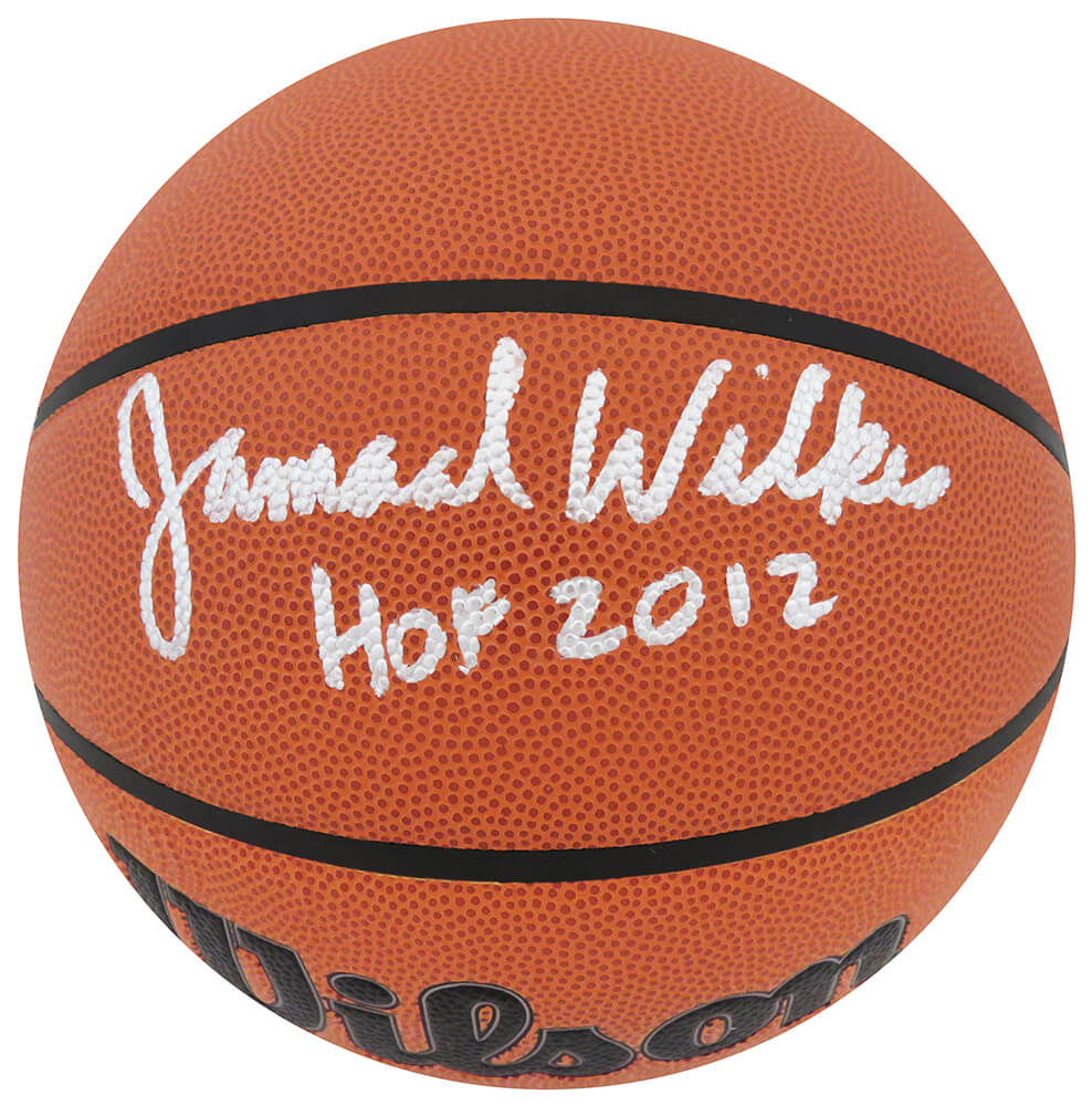Jamaal Wilkes Signed Wilson Indoor/Outdoor NBA Basketball w/HOF 2012