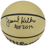 Jamaal Wilkes Signed Wilson Gold NBA Basketball w/HOF 2012