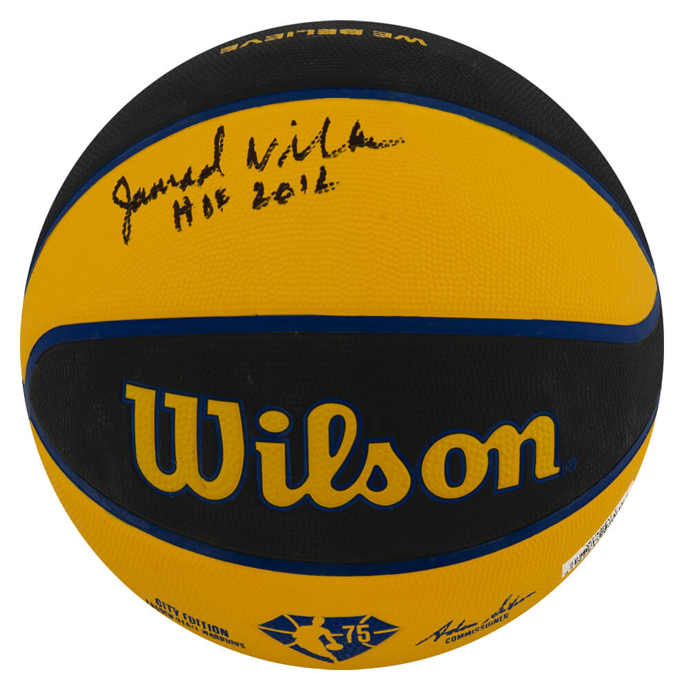 Jamaal Wilkes Signed Golden State Warriors Wilson 'The City' Full Size Basketball w/HOF 2012