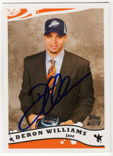 Deron Williams Signed Utah Jazz 2005 Topps Rookie Basketball Trading Card #223