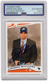 Deron Williams Signed Utah Jazz 2005 Topps Rookie Basketball Trading Card #223 - (PSA Encapsulated)