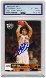 Deron Williams Signed Illinois 2005 Press Pass Gold Rookie Basketball Card #G36 - (PSA Encapsulated)