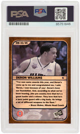 Deron Williams Signed Illinois 2005 Press Pass Old School Rookie Basketball Card #23 - (PSA Encapsulated)