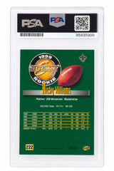 Ricky Williams Signe New Orleans Saints 1999 Score Football Rookie Card #222 - (PSA Encapsulated)