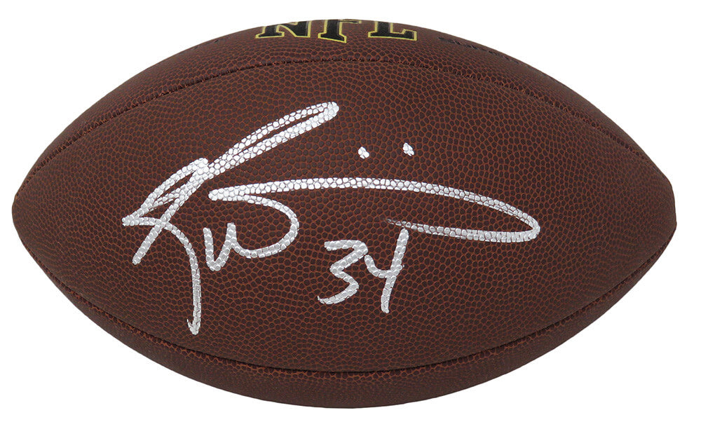 Ricky Williams Signed Wilson Super Grip Full Size NFL Football