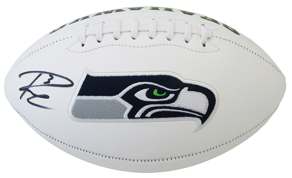 Russell Wilson Signed Seattle Seahawks White Logo Football (Wilson Hologram)