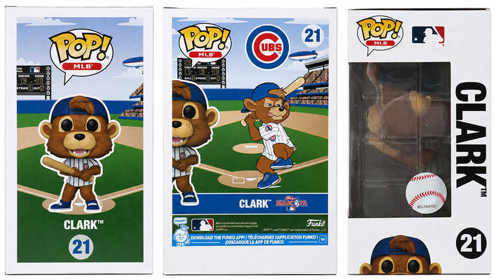 Billy Williams Signed Chicago Cubs Clark Mascot Funko Pop Doll #21