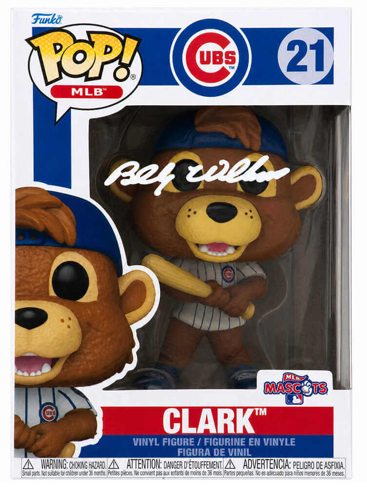 Billy Williams Signed Chicago Cubs Clark Mascot Funko Pop Doll #21
