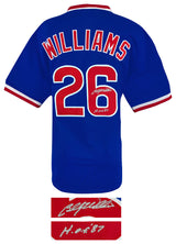 Billy Williams Signed Blue Custom Baseball Jersey w/HOF'87