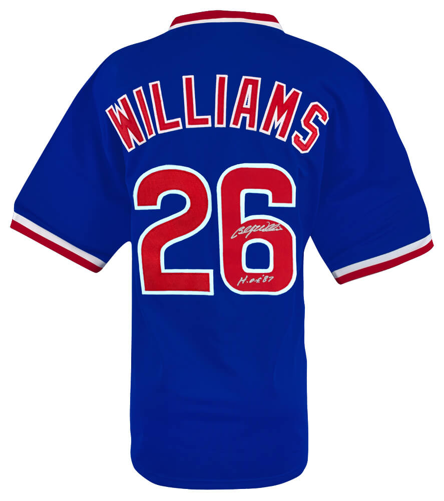 Billy Williams Signed Blue Custom Baseball Jersey w/HOF'87