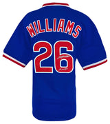 Billy Williams Signed Blue Custom Baseball Jersey w/HOF'87