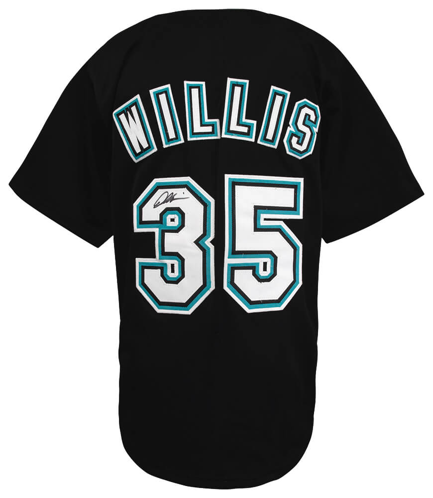 Dontrelle Willis Signed Black Custom Baseball Jersey