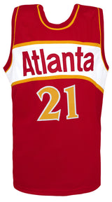 Dominique Wilkins Signed Red Throwback Custom Jersey