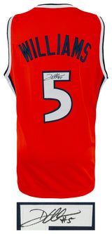 Deron Williams Signed Orange Custom College Basketball Jersey
