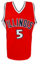 Deron Williams Signed Orange Custom College Basketball Jersey
