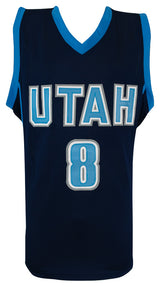 Deron Williams Signed Navy Custom Basketball Jersey