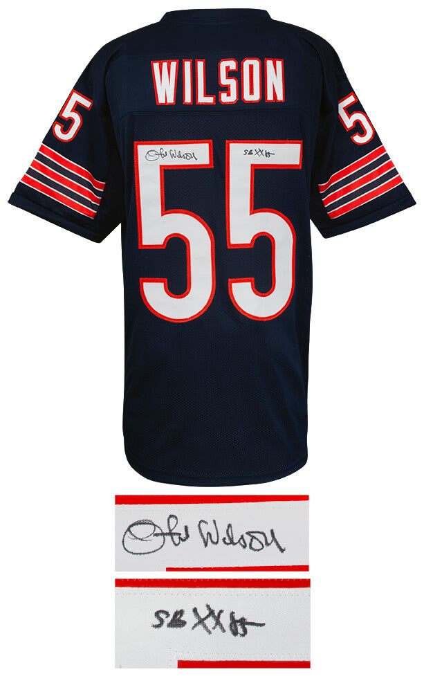 Otis Wilson Signed Navy Custom Football Jersey w/SB XX 85